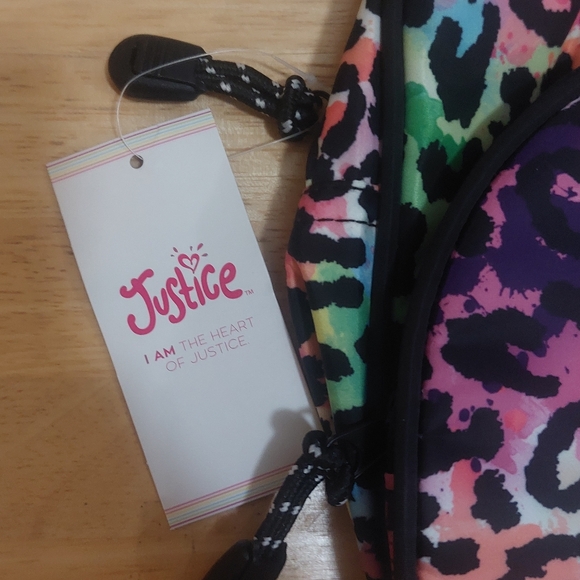 NWT Girl's Justice Sport Mini Backback Purse/Bag Multicolored Animal Print - Picture 2 of 10